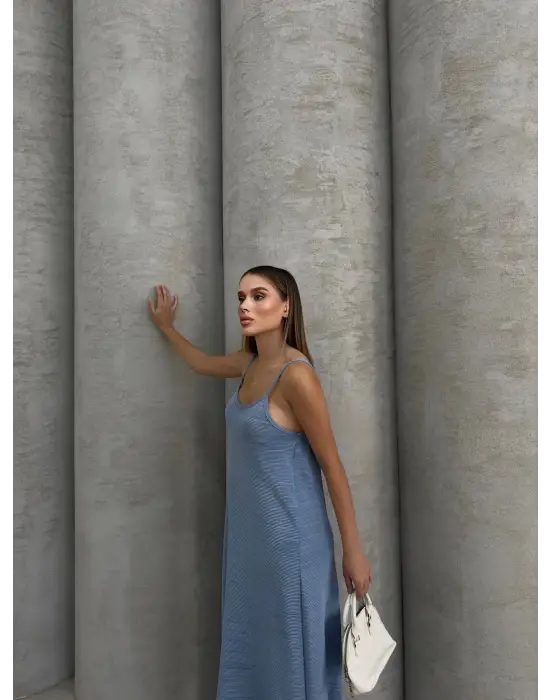 Piliseli Uzun Elbise