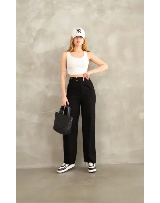 Pnt Gabardin Kemer Detay Pantolon