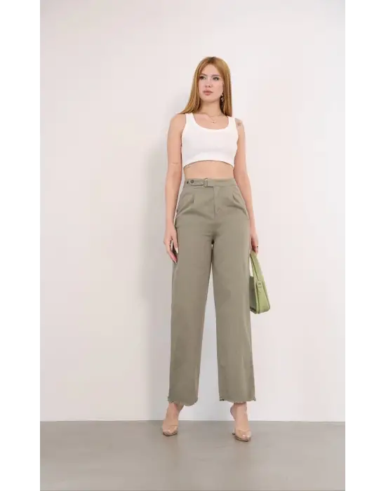 Pnt Gabardin Kemer Detay Pantolon