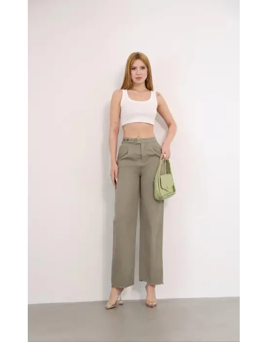 Pnt Gabardin Kemer Detay Pantolon