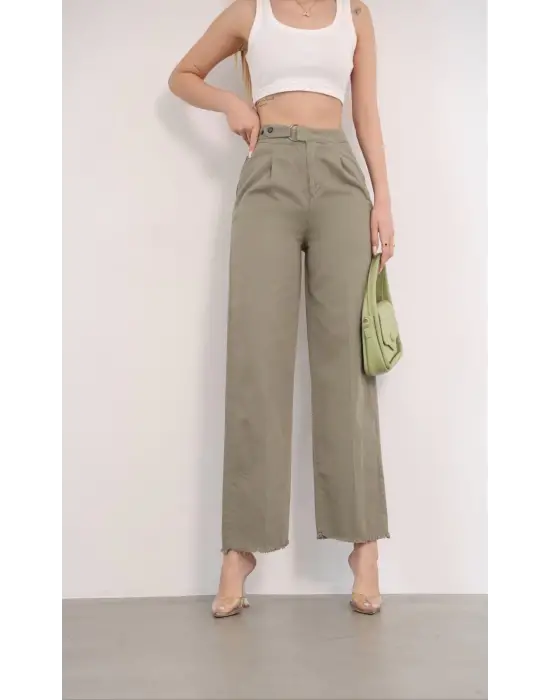 Pnt Gabardin Kemer Detay Pantolon