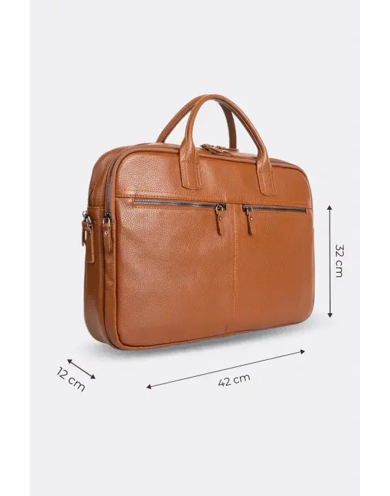 Premium Kalite Hakiki Deri Taba 14 & 15.6 inç Laptop Evrak Çantası