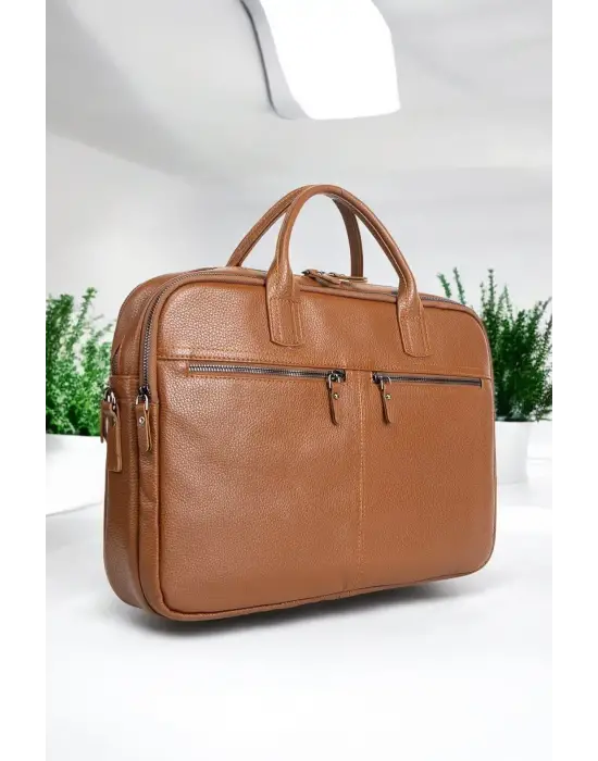 Premium Kalite Hakiki Deri Taba 14 & 15.6 inç Laptop Evrak Çantası