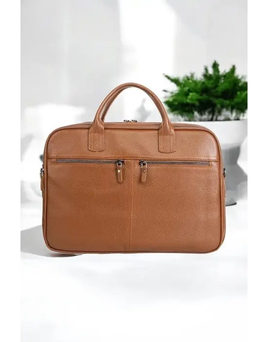 Premium Kalite Hakiki Deri Taba 14 & 15.6 inç Laptop Evrak Çantası