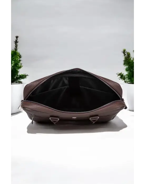 Premium Unisex Kahverengi Laptop & Evrak Çantası 13-14.6 inç