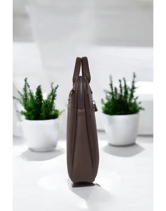 Premium Unisex Kahverengi Laptop & Evrak Çantası 13-14.6 inç