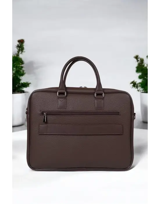 Premium Unisex Kahverengi Laptop & Evrak Çantası 13-14.6 inç