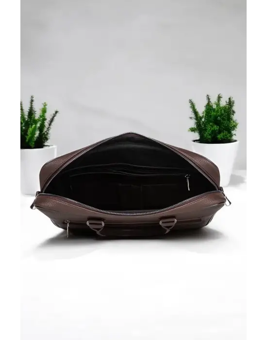 Premium Unisex Kahverengi Laptop & Evrak Çantası 13-14.6 inç