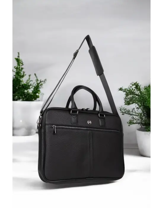 Premium Unisex Siyah Laptop & Evrak Çantası 13-14.6 inç