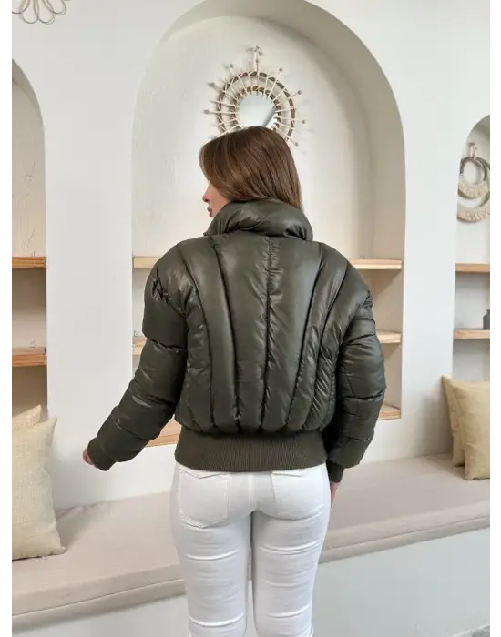 Puffer Kısa Mont Haki St25534