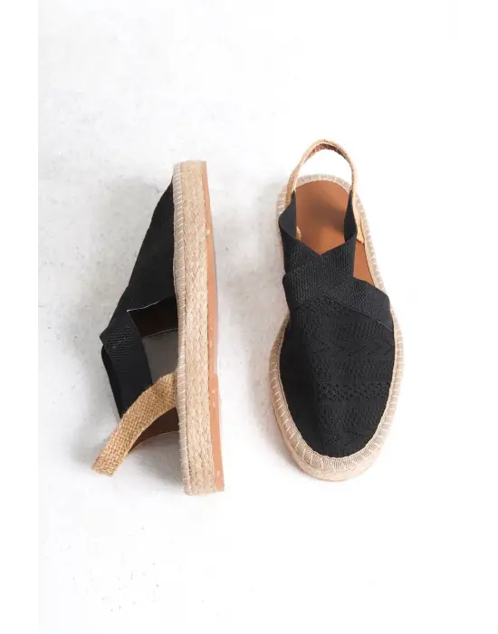 Rosa Kadın Siyah Espadril Ayakkabı