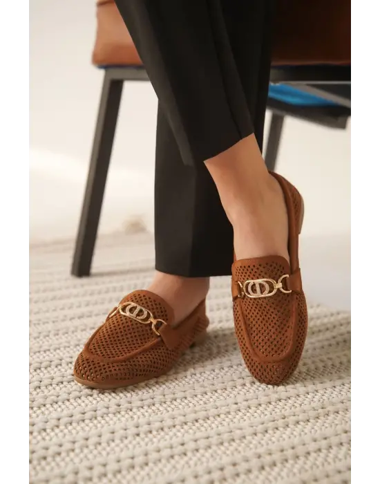 Sally Kadın Süet Taba Günlük Ayakkabı