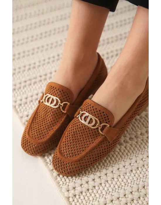 Sally Kadın Süet Taba Günlük Ayakkabı