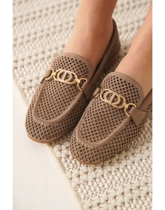 Sally Kadın Süet Vizon Günlük Ayakkabı