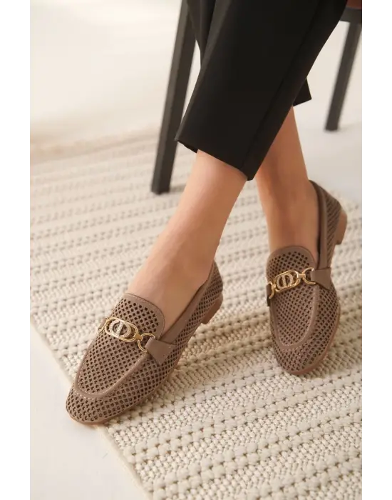 Sally Kadın Süet Vizon Günlük Ayakkabı