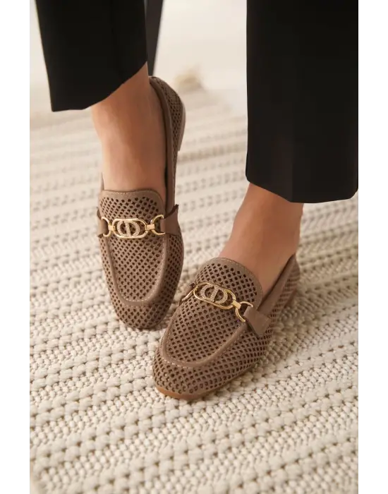 Sally Kadın Süet Vizon Günlük Ayakkabı