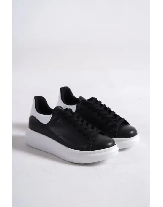 Samira Beyaz Detaylı Siyah Spor Ayakkabı