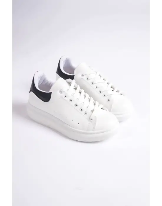 Samira Siyah Detaylı Beyaz Spor Ayakkabı