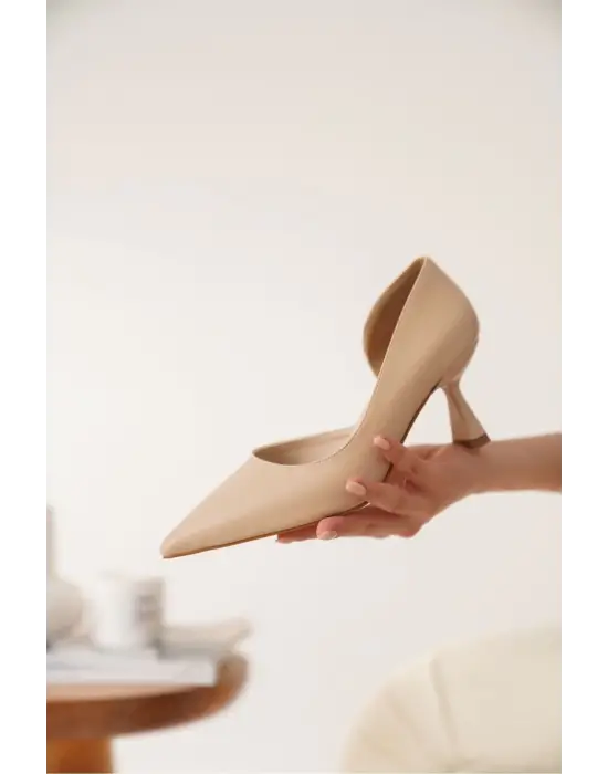 Seraphine Kadın Nude Cilt Topuklu Ayakkabı