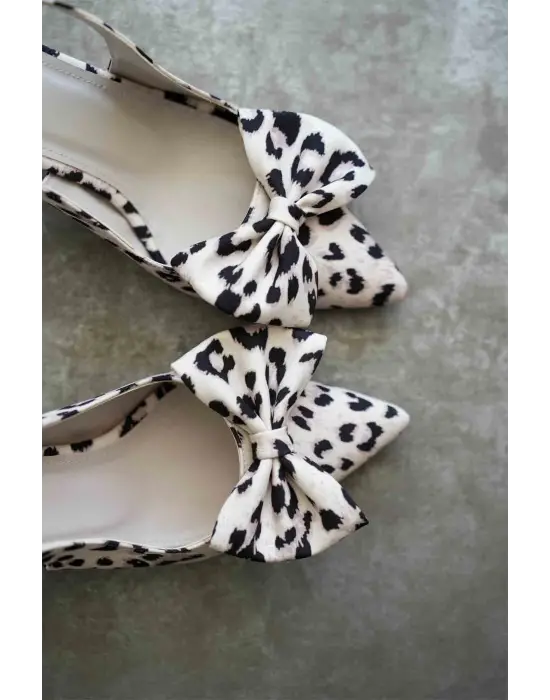 Serra Leopar Kadın Topuklu Ayakkabı