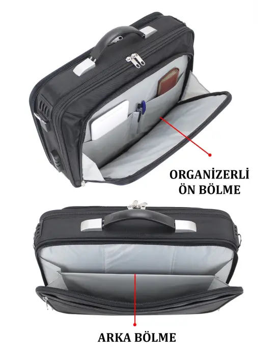 Siyah 15.6 inç Laptop Evrak Çantası