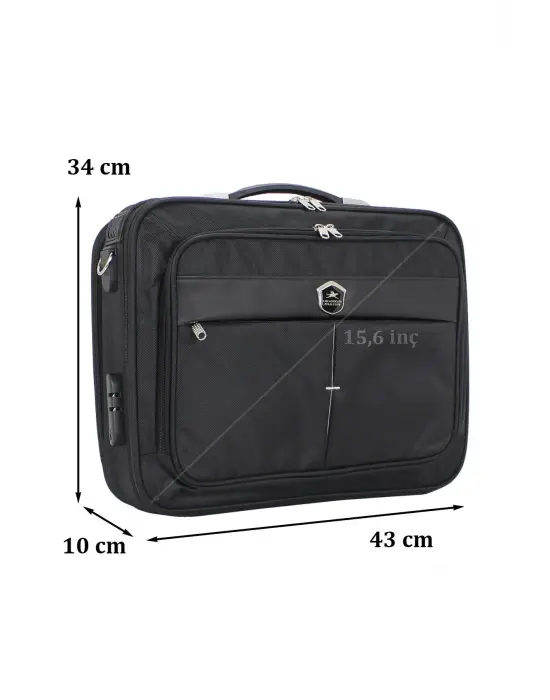 Siyah 15.6 inç Laptop Evrak Çantası