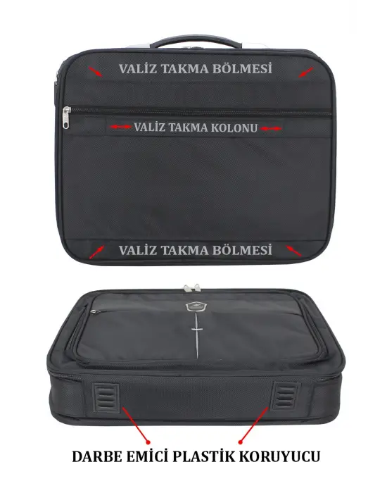 Siyah 15.6 inç Laptop Evrak Çantası