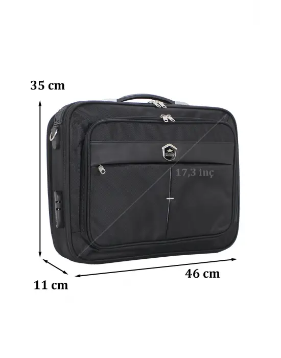 Siyah 17.3 inç Laptop Evrak Çantası