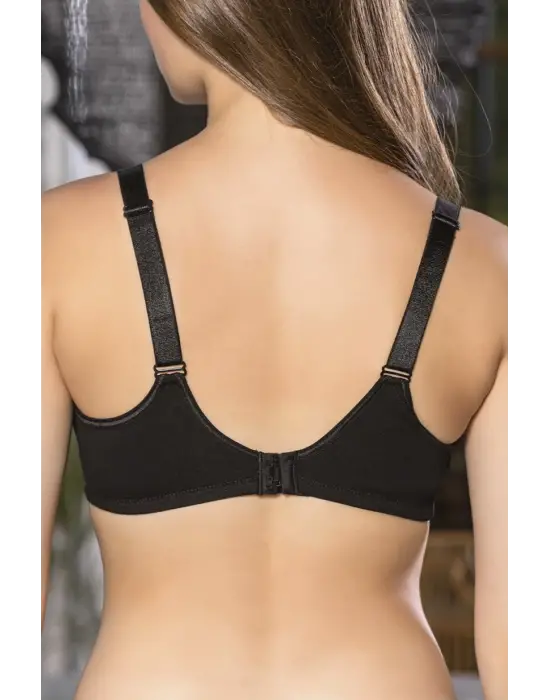 Siyah Anne İçin Konforlu Emzirme Sütyeni,pamuklutelsiz,süngersiz, Mom Bra