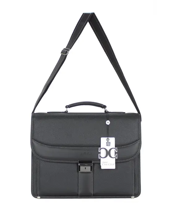 Siyah Klasik Evrak Model Erkek 15.6 inç Laptop Çantası