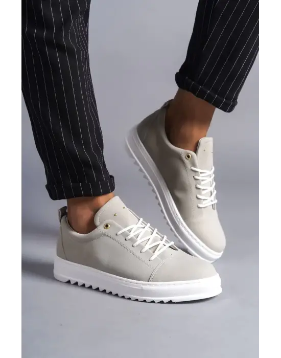 Tb152 Cool Bağcıklı Süet Erkek Günlük Spor Klasik Ayakkabı Sbt - Gri