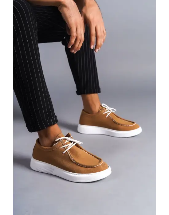 Tornado Bağcıklı Süet Erkek Günlük Spor Klasik Taba Ayakkabı