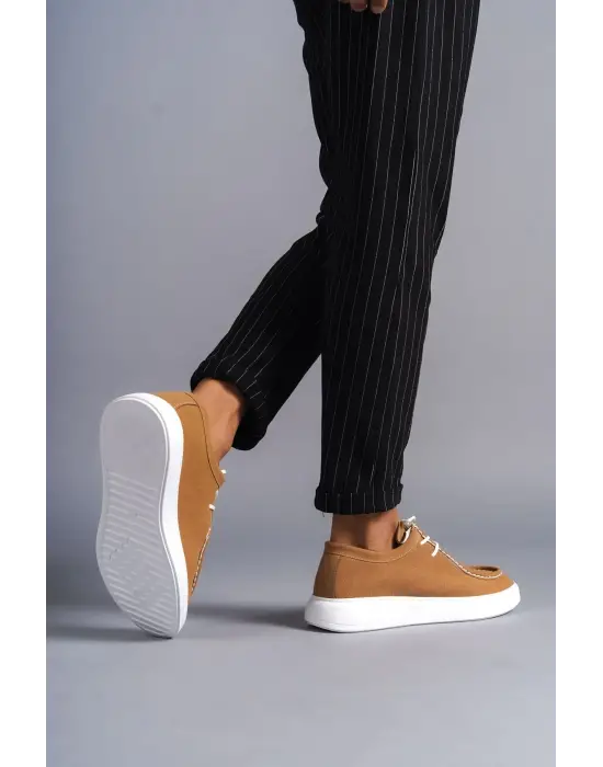 Tornado Bağcıklı Süet Erkek Günlük Spor Klasik Taba Ayakkabı