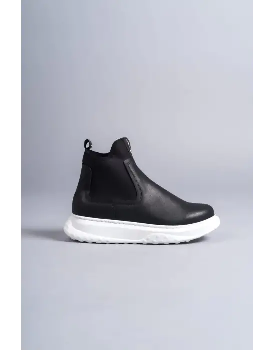 Kawasaki Bağcıksız Cilt Erkek Spor Siyah Bot