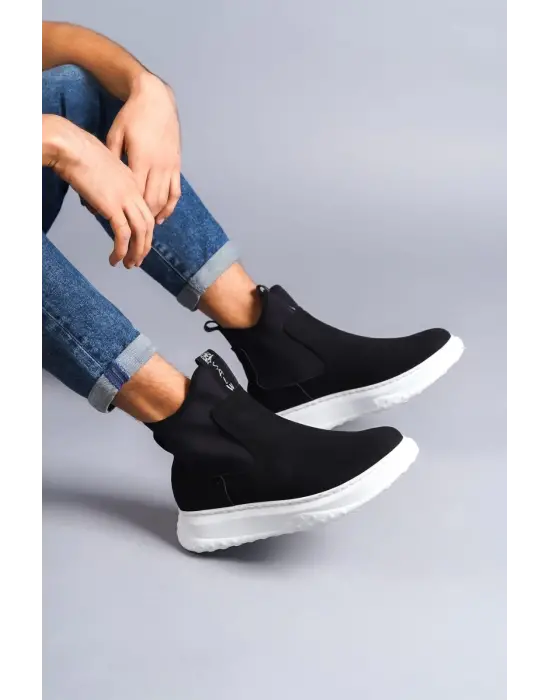 Kawasaki Bağcıksız Süet Erkek Spor Siyah Bot