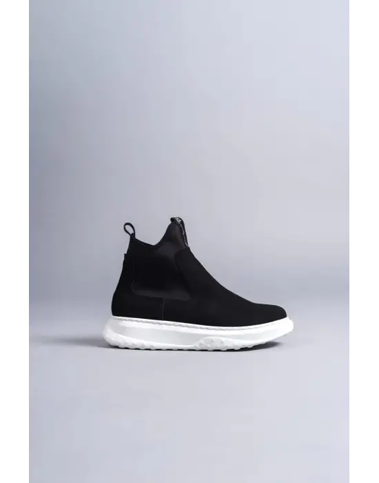 Kawasaki Bağcıksız Süet Erkek Spor Siyah Bot