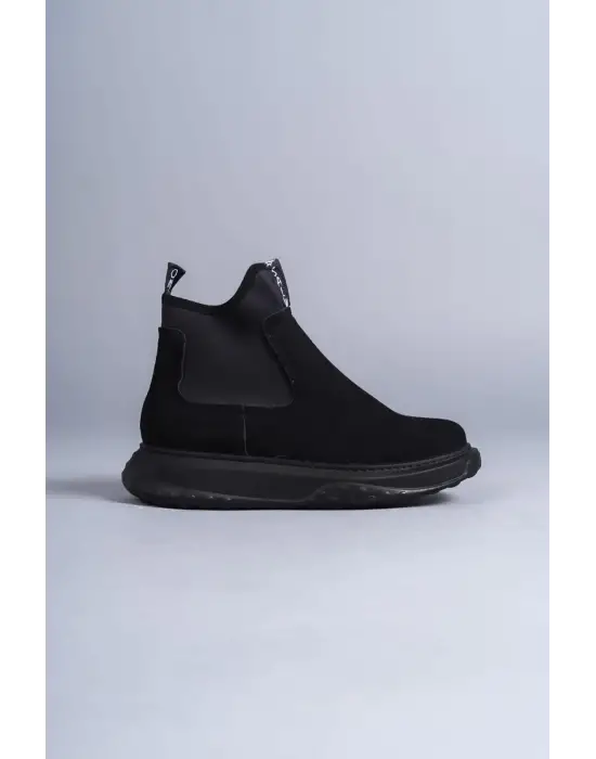 Kawasaki Bağcıksız Süet Erkek Spor Siyah Bot