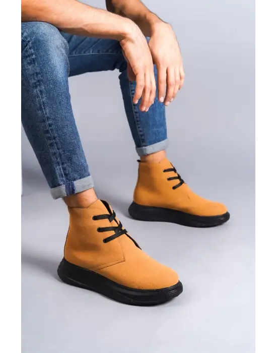 Franca Bağcıklı Süet Erkek Spor Taba Bot