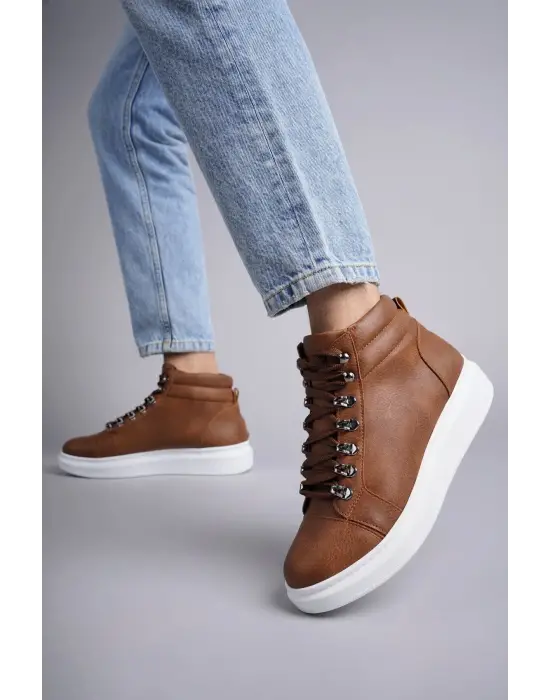 Ottawa Bağcıklı Cilt Erkek Günlük Spor Bot Bt Taba