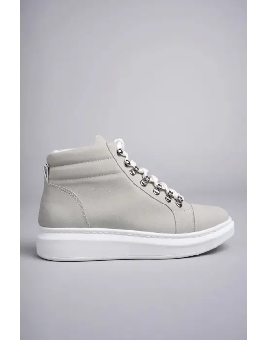 Ottawa Bağcıklı Süet Erkek Günlük Spor Bot Bt Gri