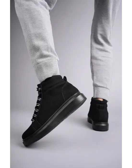 Ottawa Bağcıklı Süet Erkek Günlük Spor Bot St Siyah