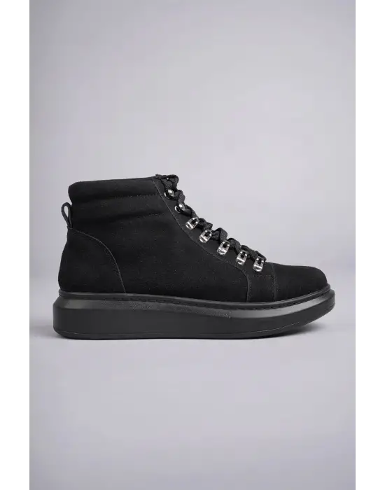 Ottawa Bağcıklı Süet Erkek Günlük Spor Bot St Siyah