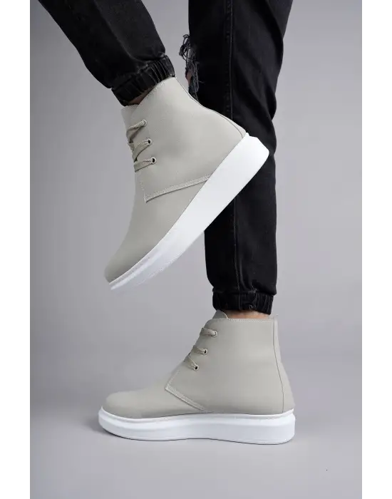 Tb207 Oslo Bağcıklı Süet Erkek Günlük Spor Bot Bt - Gri