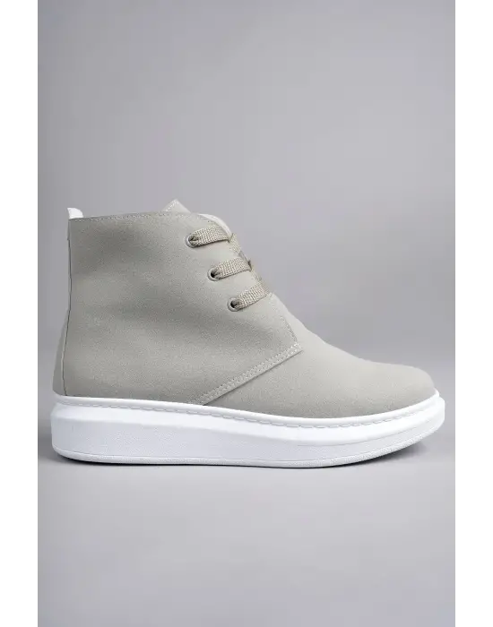 Tb207 Oslo Bağcıklı Süet Erkek Günlük Spor Bot Bt - Gri