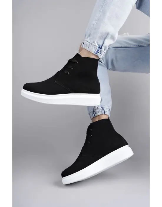 Tb207 Oslo Bağcıklı Süet Erkek Günlük Spor Bot Bt - Siyah