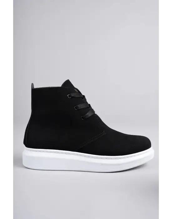 Tb207 Oslo Bağcıklı Süet Erkek Günlük Spor Bot Bt - Siyah