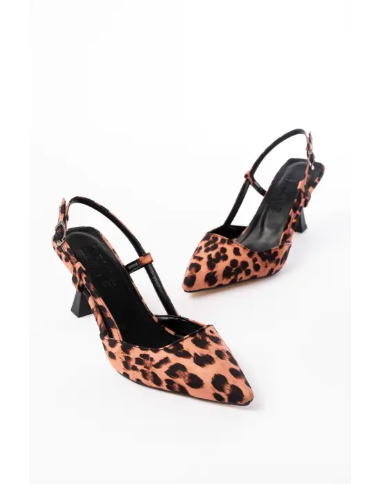 Leopar Günlük 7 Cm Topuklu Bayan Ayakkabı