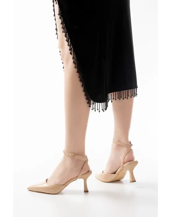 Nut Rugan Günlük 7 Cm Topuklu Bayan Ayakkabı