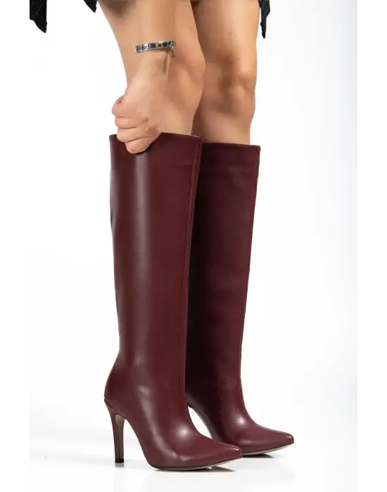 Syt-2004 Bordo Günlük Bayan Çizme