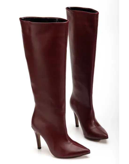 Syt-2004 Bordo Günlük Bayan Çizme